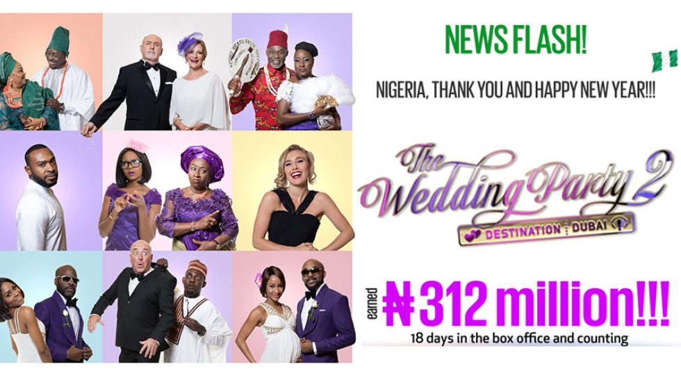 Wedding Party 2 shines at Nigerian box office with post-festive season total of N312 million