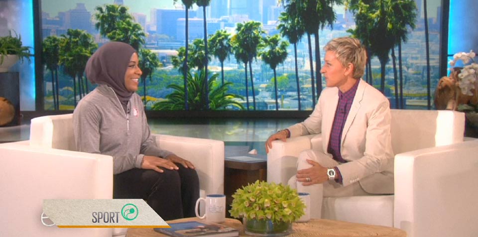 Olympic fencer first to wear hijab for USA