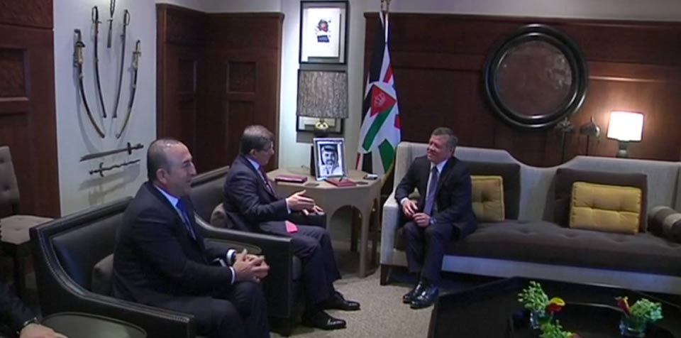 Turkish PM meets with Jordan's King Abdullah