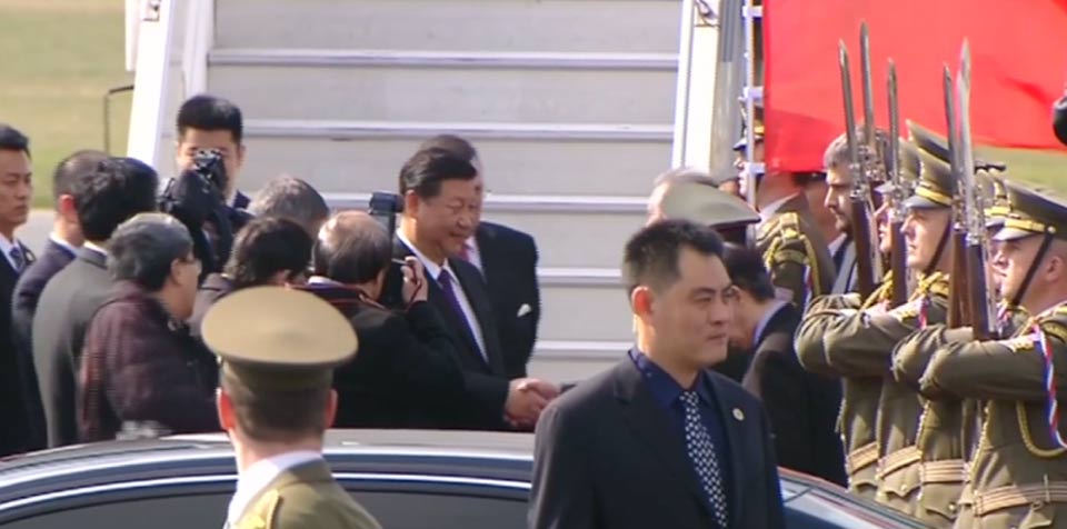 Chinese President Xi Jinping arrives in Prague for state visit